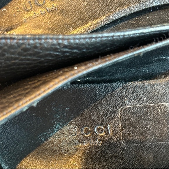 Gucci Black Leather Cellarius Silver Hardware Ballet Flats Sz 35 5 / 5.5 - Picture 15 of 15